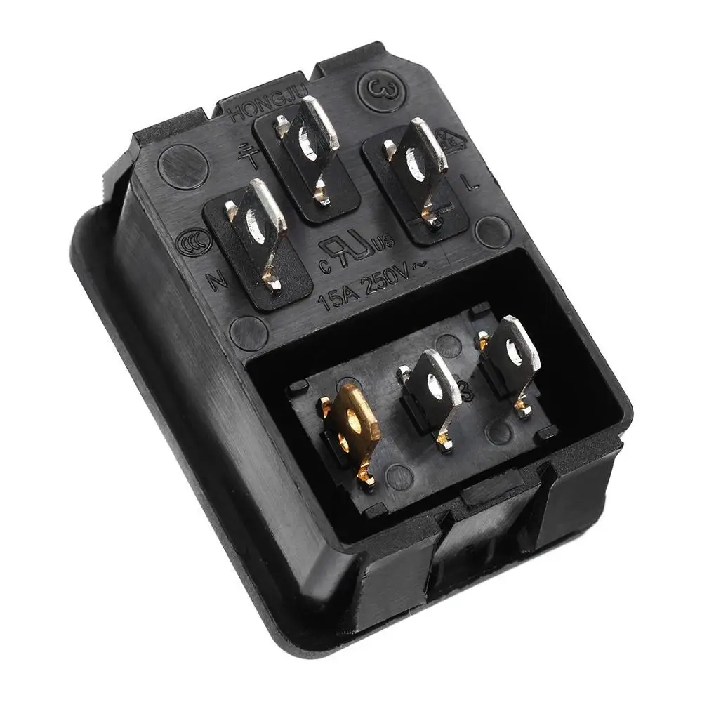 HONGJU S-03-12S IEC C14 AC Power socket with switch