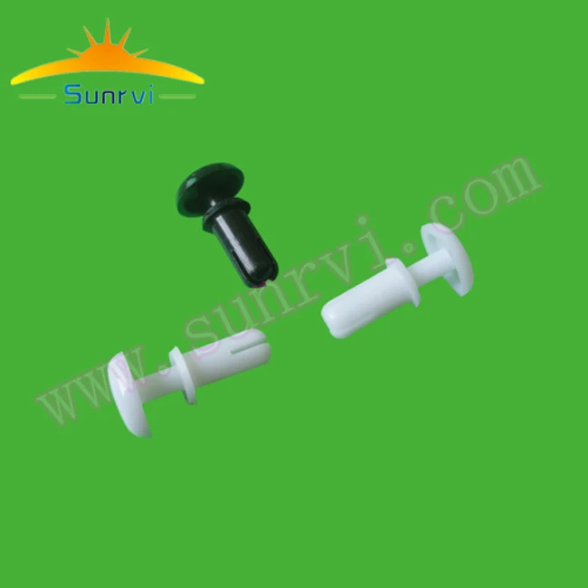 Mini Tough Rivets R2024 black and white Snap Rivets PR083-024 Nylon Fastener