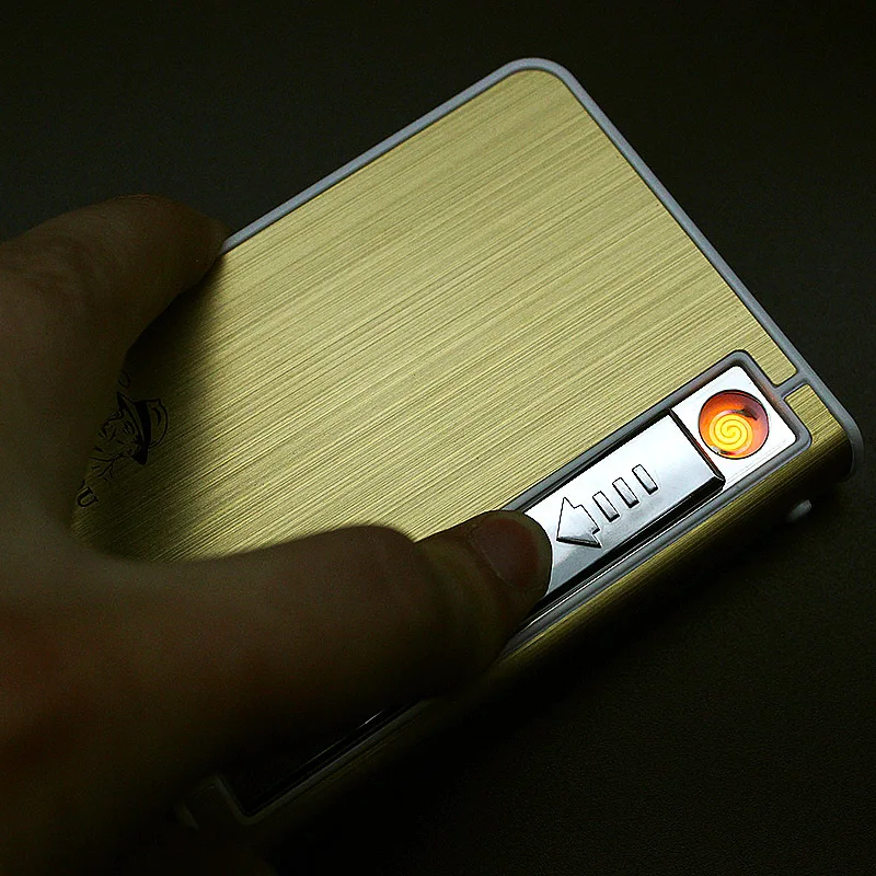 2018 Amazon Top Selling Cigarette Case With USB Rechargeable Electronic Lighter