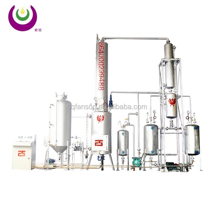 make essential oil distiller used plastic pyrolysis oil to diesel oil refinery