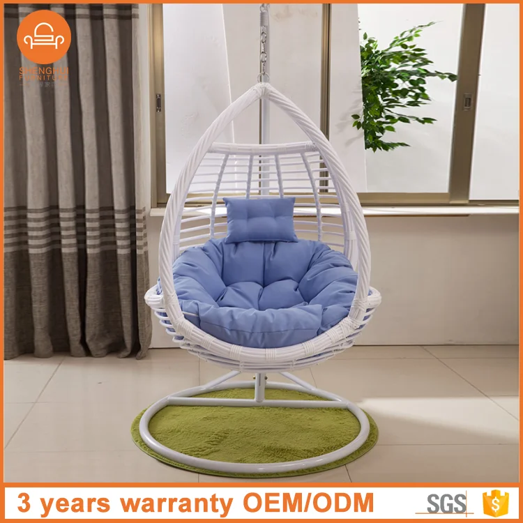 
Indian Style PE Rattan Bird Nest Balcony Outdoor Indoor Wicker Cocoon Hanging Swing Egg Chair 
