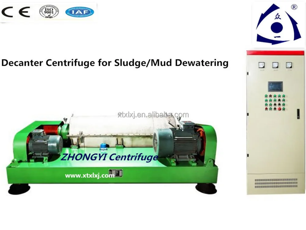 LW245 Model Horizontal Screw Decanter Centrifuge For Soybean Protein Isolated Dehydration