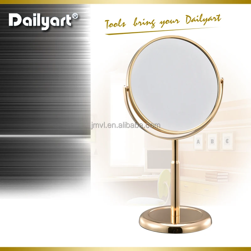 Round Double-Sided Swivel Head Makeup Decorative Stand Mirror