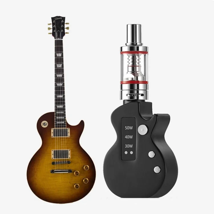
guitar shape adjustable 30-40-50w box mod 50w vape box mod e cigarette vape mods 