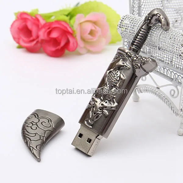 128GB USB Flash Drive Pen Drive Memory Stick Metal Eagle Dagger Shape