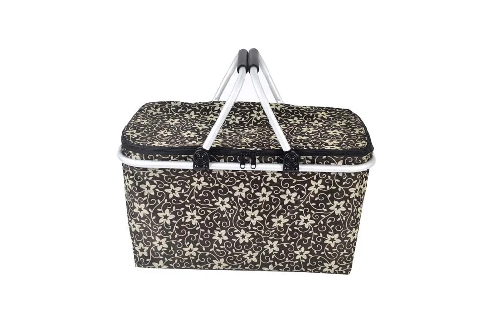  hot sale summer foldable picnic basket with cooler bga ice