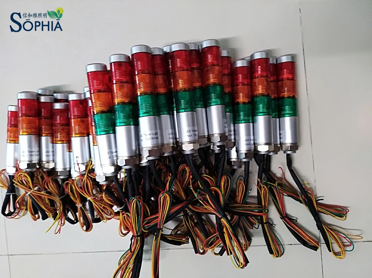 K25 K30 25mm 30mm 12V 24V 100-240V mini  led signal tower light