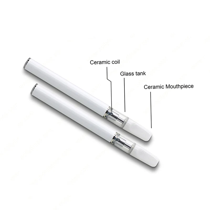 Оптовая Продажа Модный дизайн 0,5 мл 1,0 мл одноразовый керамический наконечник CBD Vape картридж атомайзер без утечки картридж для CBD