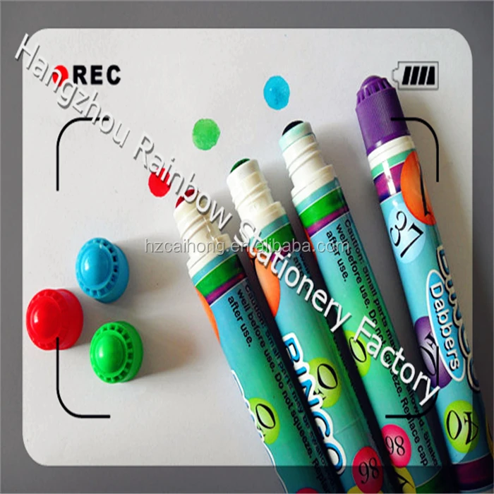 Small capcity bingo daubers marker products-20ml CH2807 fluorescent ink dauber,unique bingo dauber,mini size&high quality