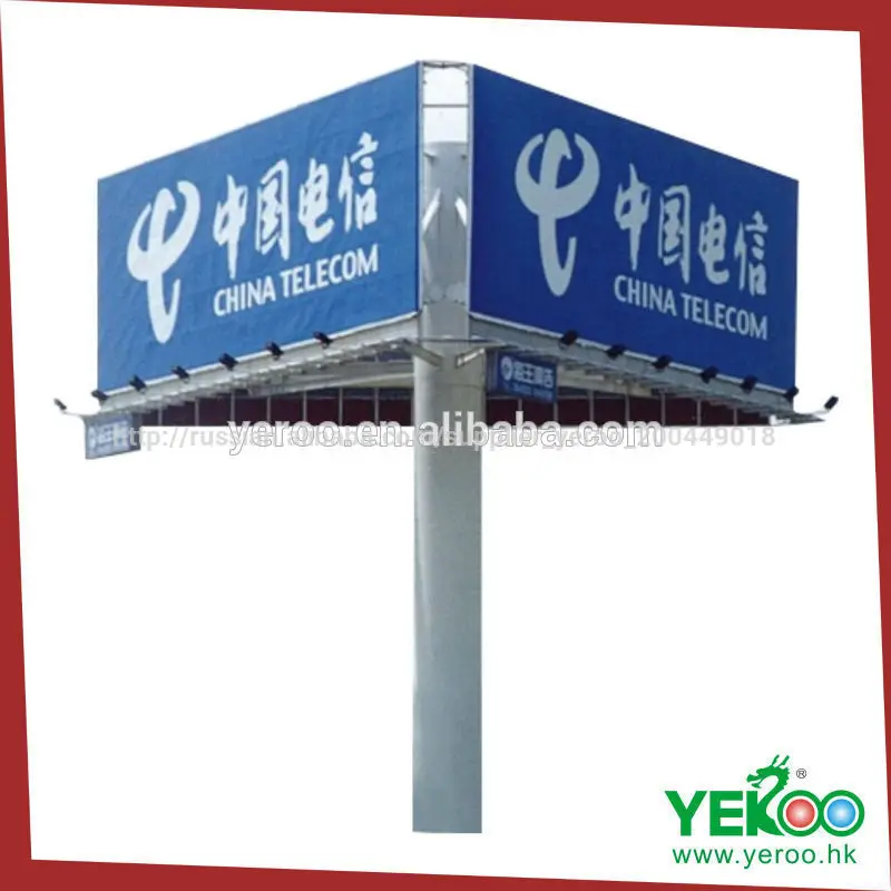 наружная реклама трехсторонний стальная конструкция высокого путь щит