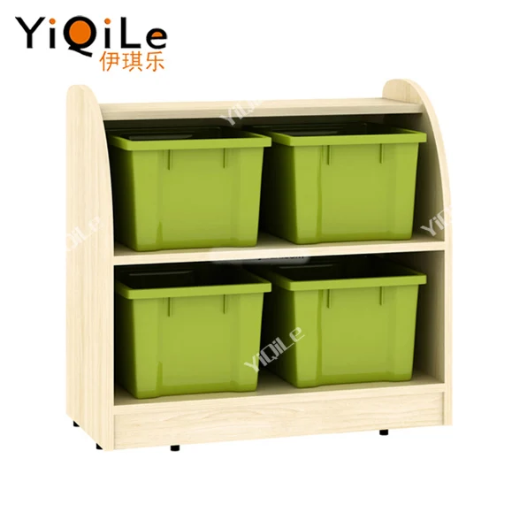 Three layer children toys rack preschool shelves kids room cabinets