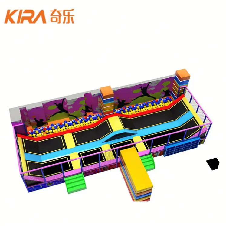 European Standard Large Indoor Parkour Trampoline Indoor trampoline park
