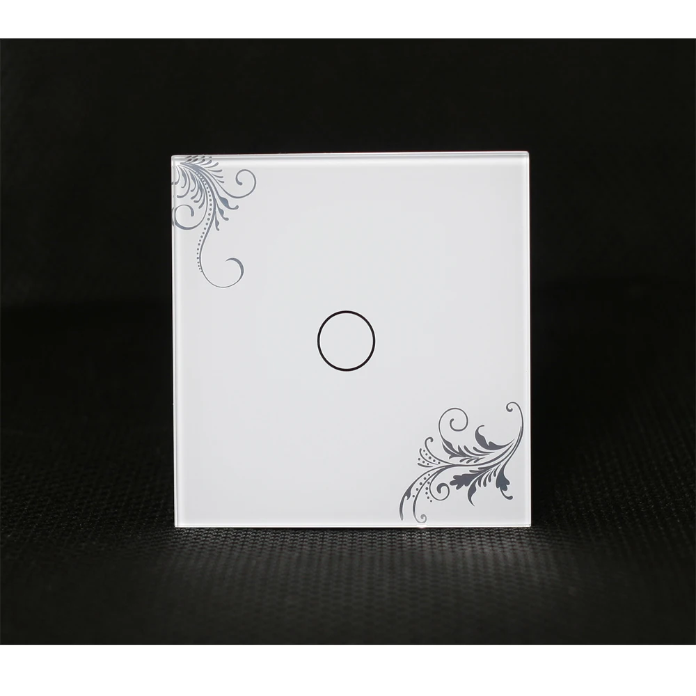 factory price customized high quality tempered intelligent wall switch glass panel