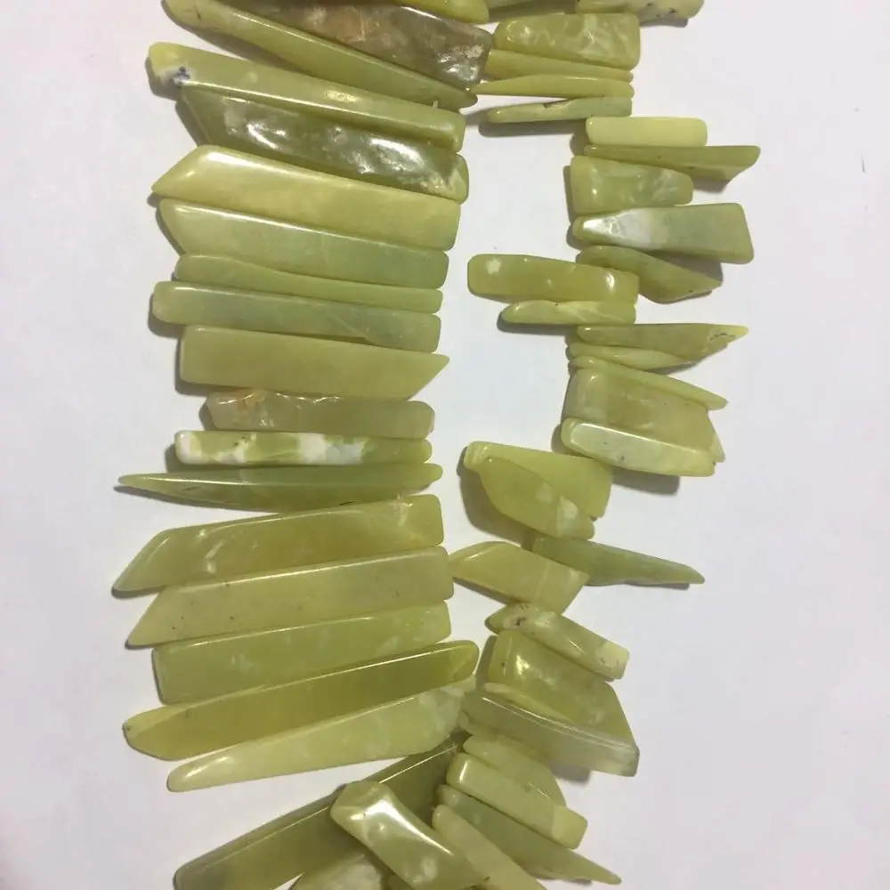 wholesale natural gemstone raw stone polished rectangle Peridot Korean Canadian jade beads (968239992)