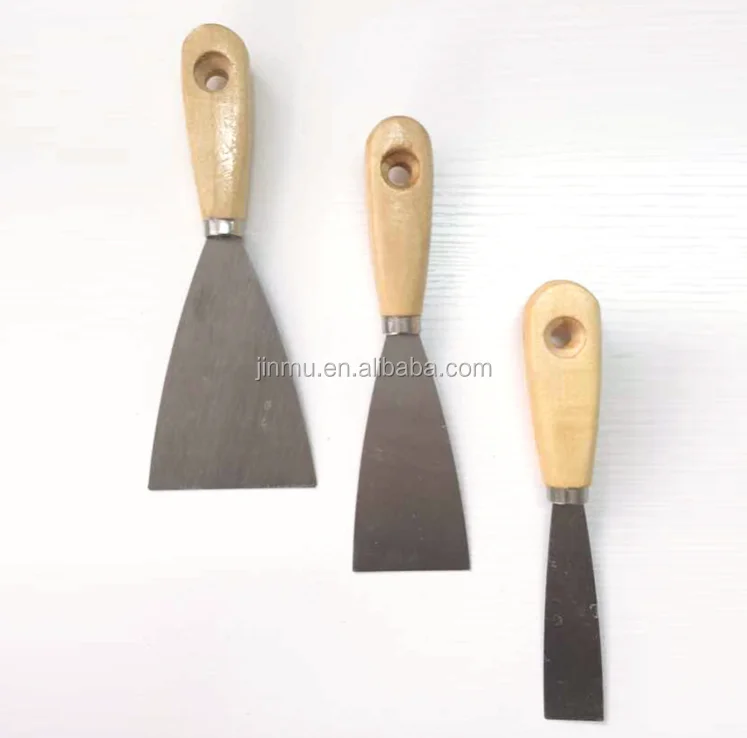 Wholesale hot sell stainless steel blade wood handle putty knife