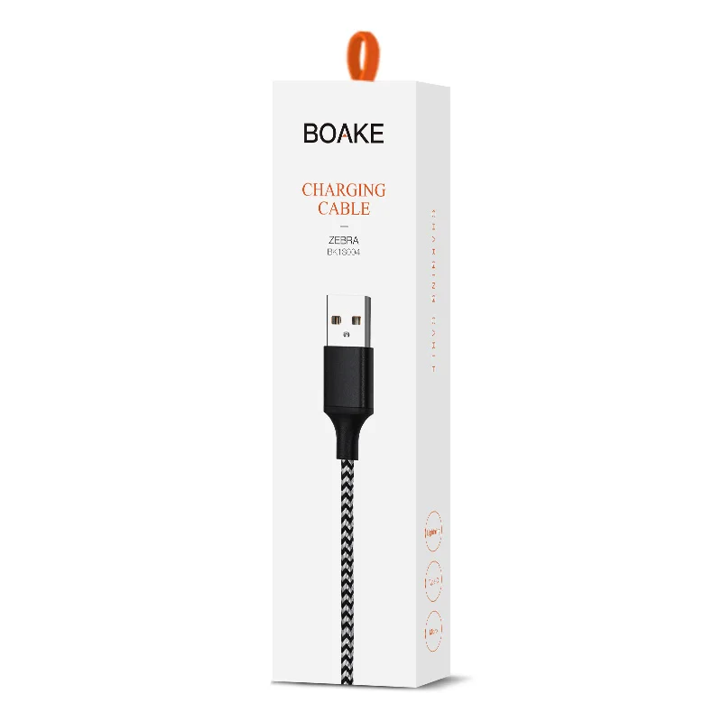 
wholesale nylon fabric custom logo usb cable 2.1a fast charging usb cord for iphone 