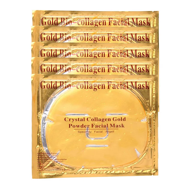 Private Label 24K Gold Collagen Crystal Facial Mask Firming Korea Gold Face Mask
