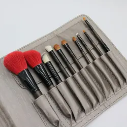Oem best seller high end multi color cruelty free samples goat hair professional private label brushes makeup with case