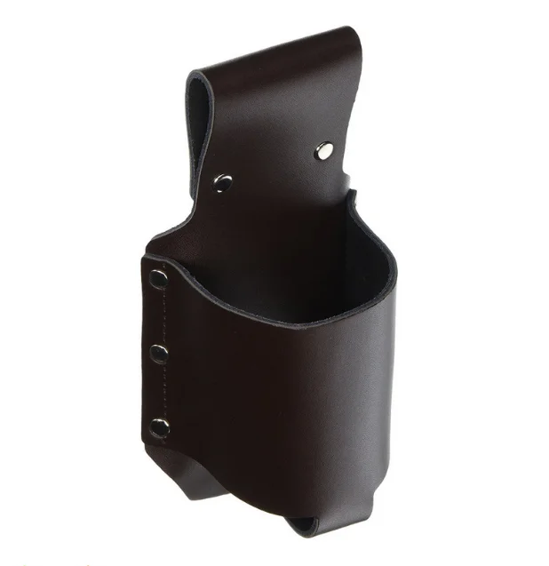 Boshiho Good Quality  PU Leather Beer waist Bag Can Sleeve Beer Waist Bag Support Customize