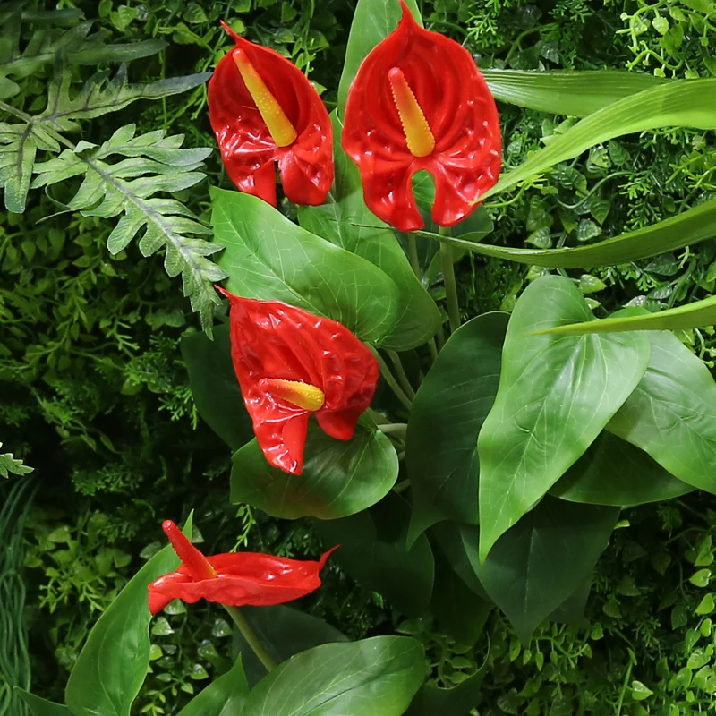 Latest Custom Artificial Exterior Living Wall Backdrop Interior Green Walls Fake Foliage Plant Wall for Office or Home Decor