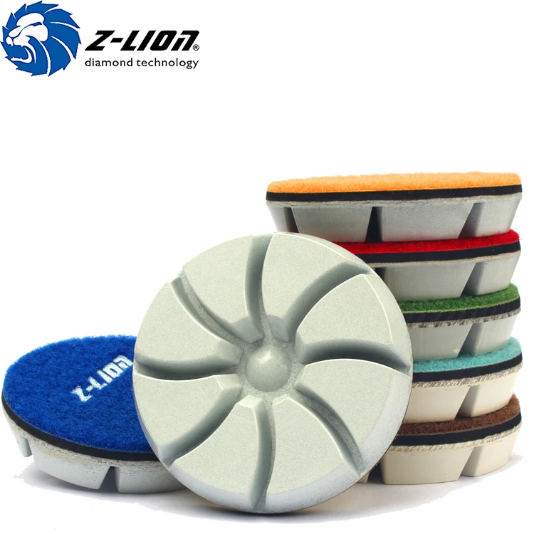 Z-LIon Dry Resin Floor Polishing Pads For Polishing Marble Granite and Concrete