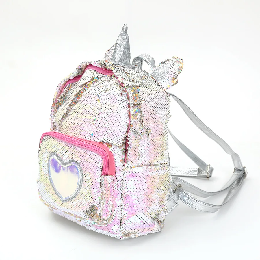 2019 new unicorn backpack girl fashion sequins backpack cartoon cute bag travel backpack