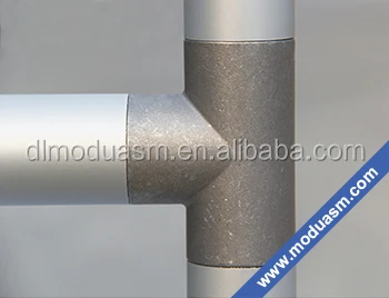 6063 t5 anodized 40mm round aluminum pipes and pipe connectors