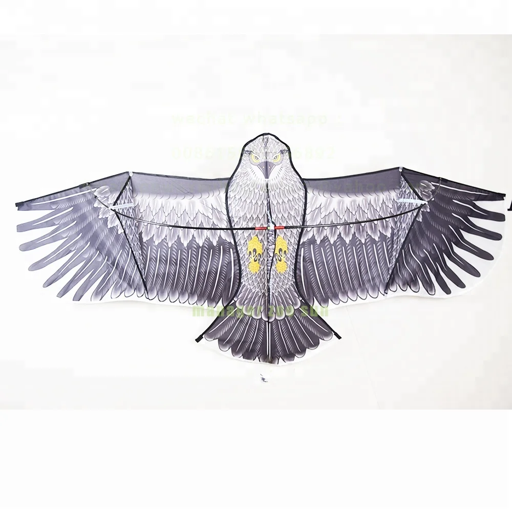 high quality 80*180 eagle animal kite cobra kite with handle line outdoor toys for adult bird kite