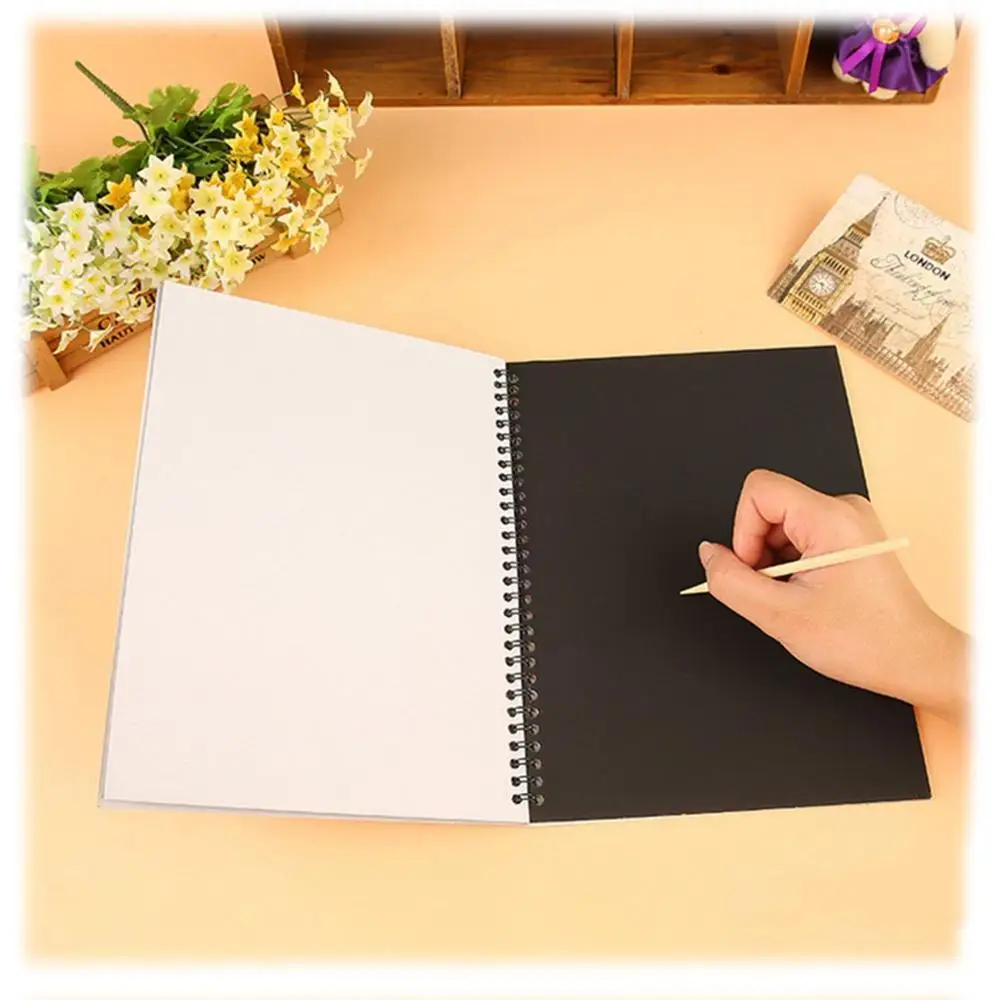 
Scratch Art Rainbow Notebooks, Scratch It Off Paper Activity Set for Kids, Scratchboard Arts & Crafts Kits Scratch Art Notebooks 