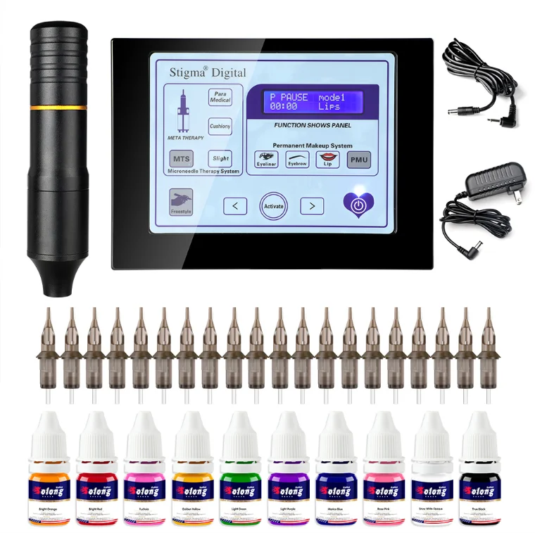 Новейший высококачественный набор ручек для перманентного макияжа Вращающийся тату-машинок