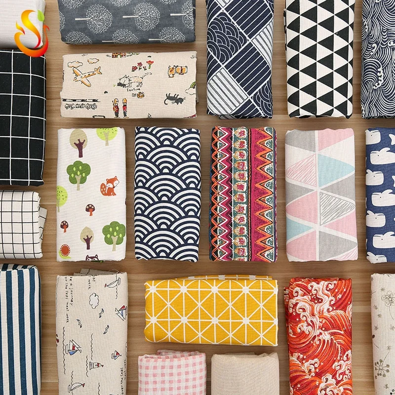 Wholesale Cotton striped fabrics printed colorfabric chinese style fabric for garments