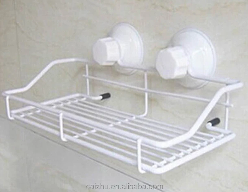 
Sucker Bathroom Shelf Storage Rack Suction Wall Shelf 