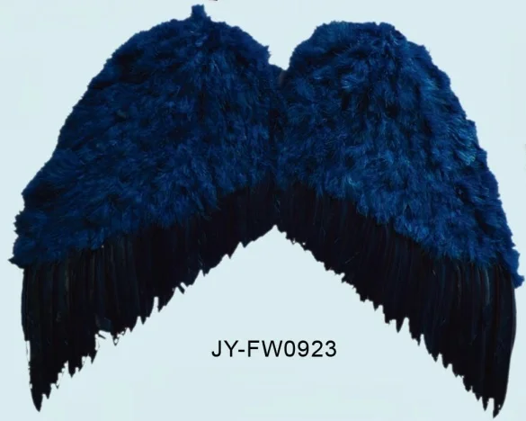 Dark Blue Large Angel Feather Wings