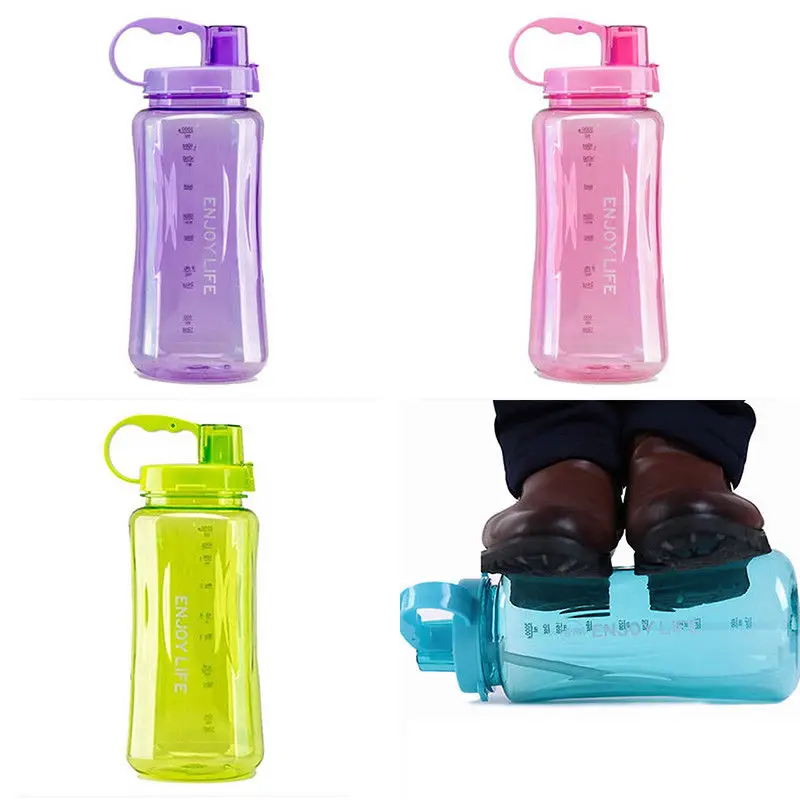 1/1.5/2L Tritan Plastic Bottle Portable Sports Water Bottles Leakproof Travel Space Cup