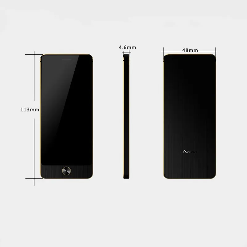 2017 newest model Anica S5 fashion ultra thin credit size card mobile phone