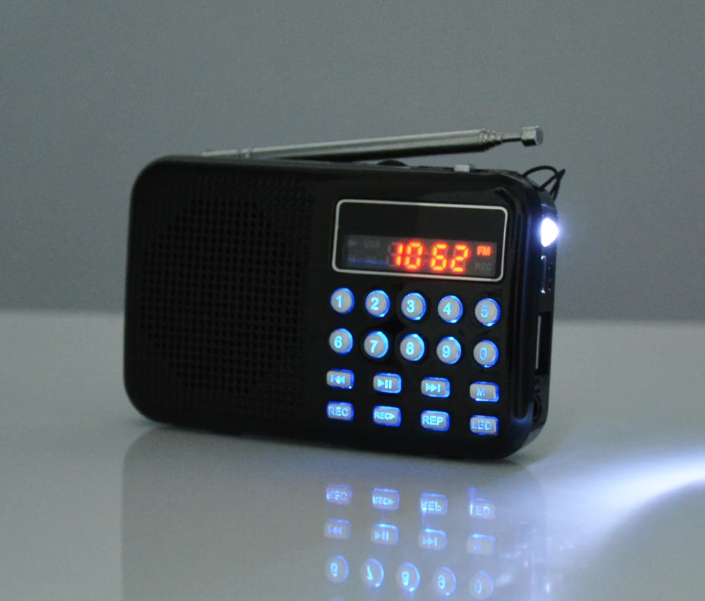 L-065 MP3 музыкальный плеер Диктофон динамик Портативный цифровой радио сканеры