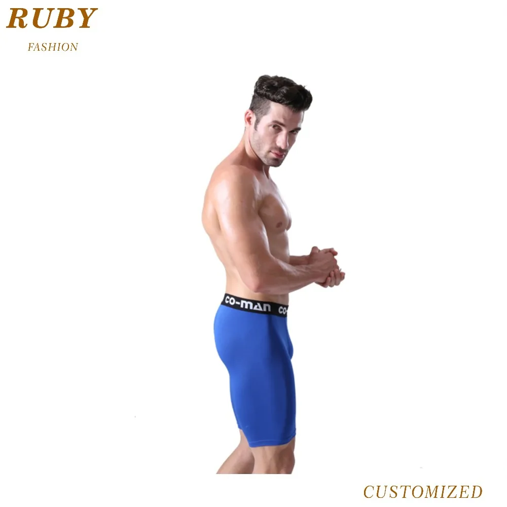 
Custom long modal spandex underwear mens boxers shorts 