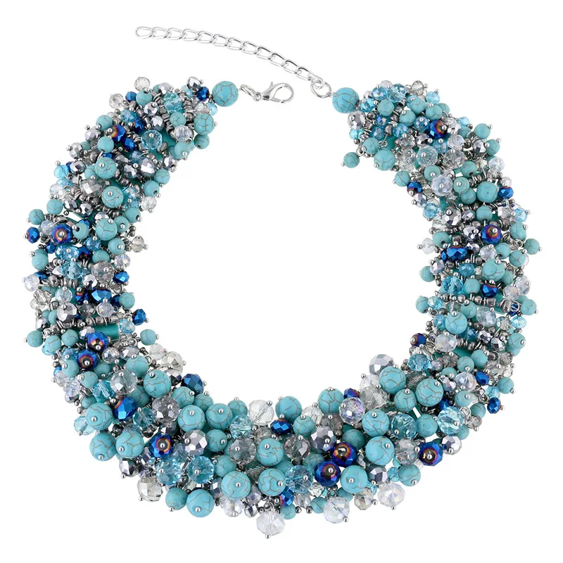 Luxualry Necklace Crystal Glass Bead Necklace Jewelry Women Necklace Wholesale