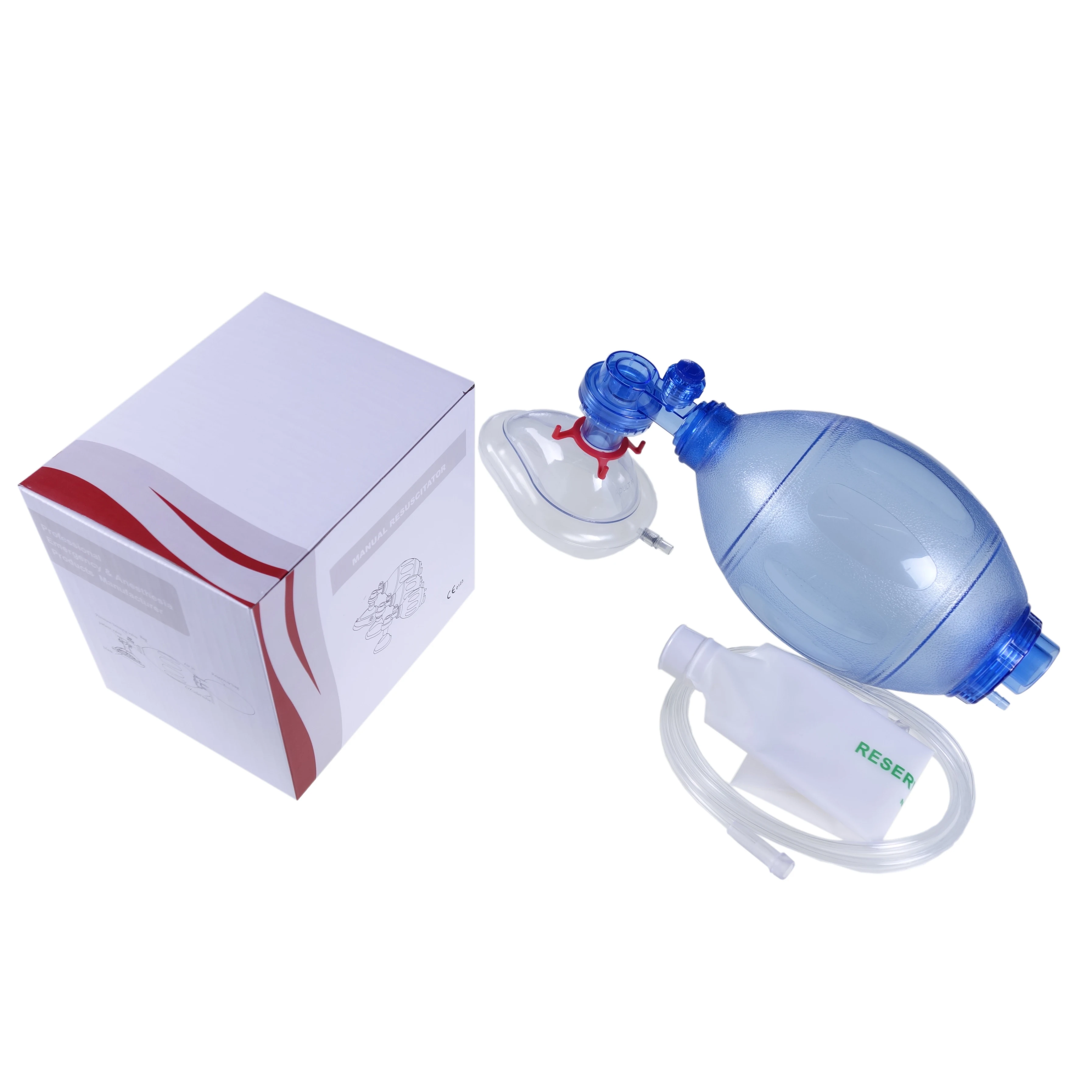 Medical oxygen resuscitator  silicone bag valve mask ambu bag