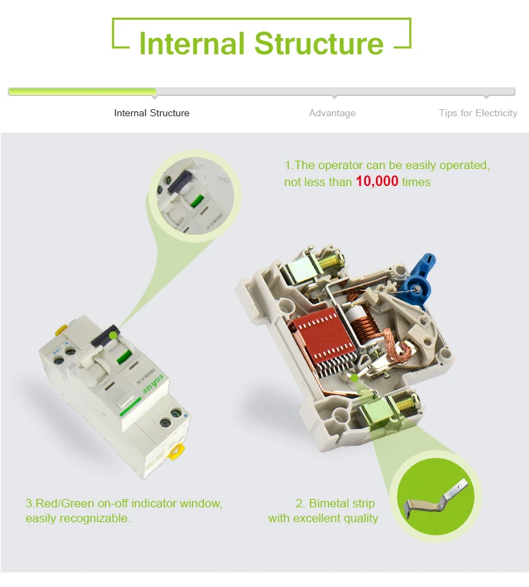 32A 2 полюса rcbo автомат защити цепи цена Электромагнитного Типа