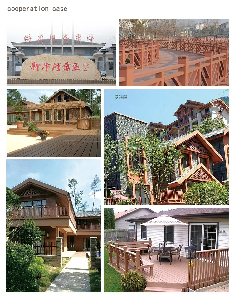 WPC wood grain wall panel China top supplier wood facade waterproof  wall cladding S148/21A  outdoor decoration