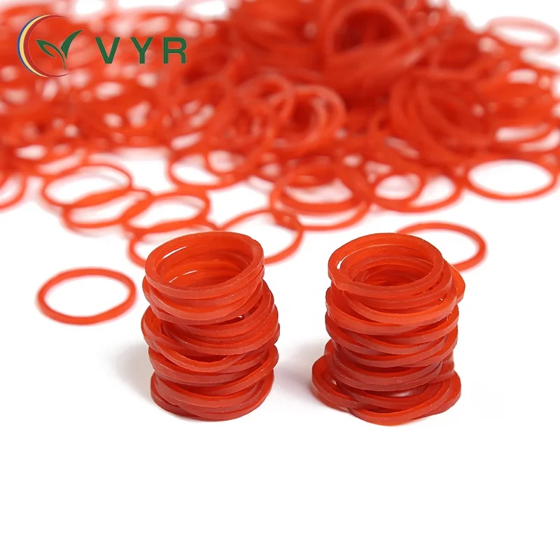 Low price hot product Eco-friendly high quality 0.8 Inches diameter red elastic rubber bands