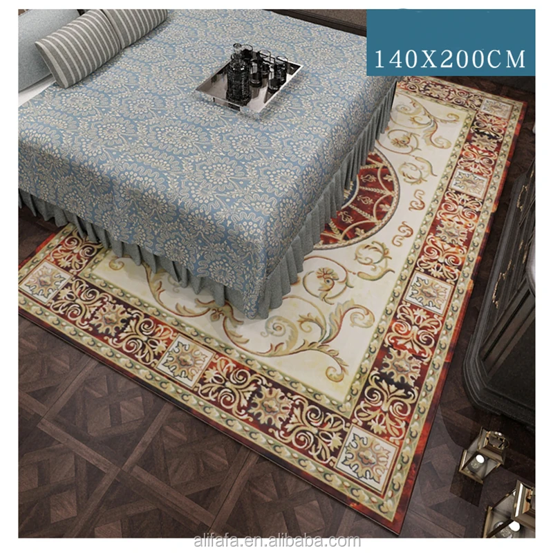 Digital printed carpet, polyester aubusson carpet