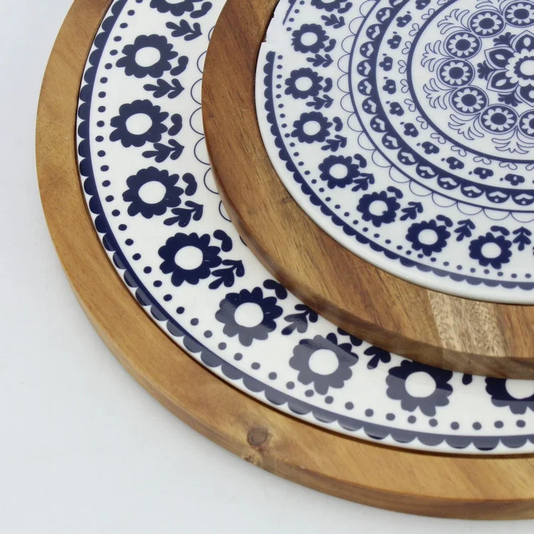 Wholesale  high quality cheap unique italian ceramic pizza plate for restaurant