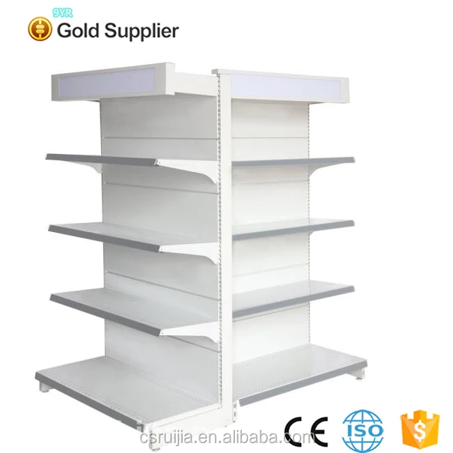 supermarket metal gondola disapaly shelving