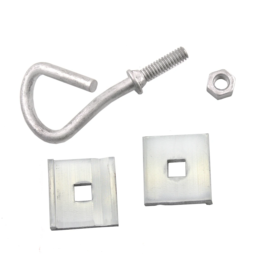 Wholesale Drop Wire Aluminium Q type hook Span Clamp for Power and Fiber Optic ADSS Cable Clamp