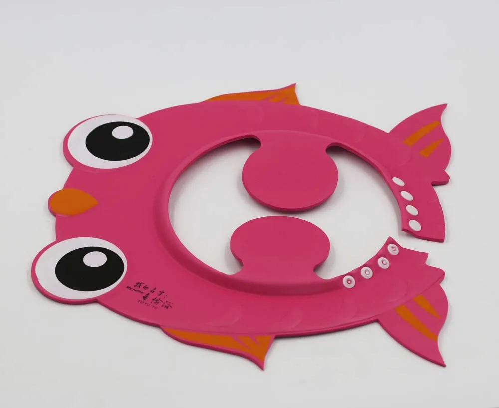 Шапочка для детского шампуня из ЭВА с мультяшным дизайном, шапочка для душа с котом и защитой ушей