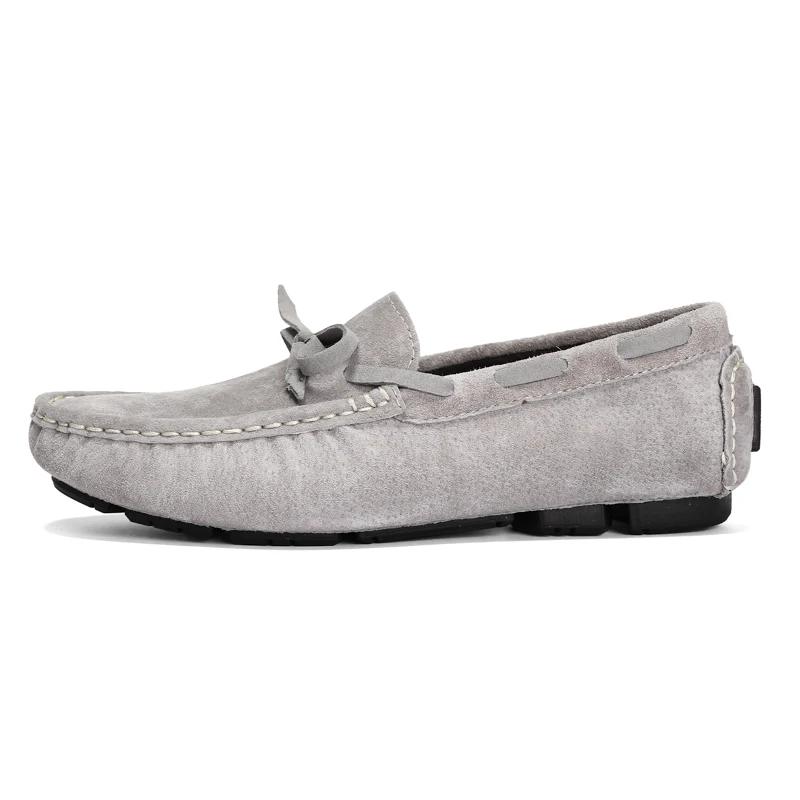 Comfortable slip-on genuine cow suede loafer shoes for men driving shoes men casual moccasin