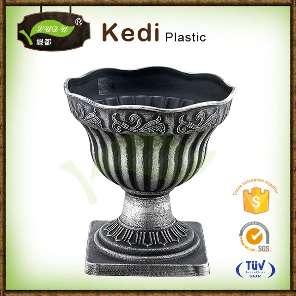 Wholesale hot sale cheap double color plant planters large outdoor garden flower pots