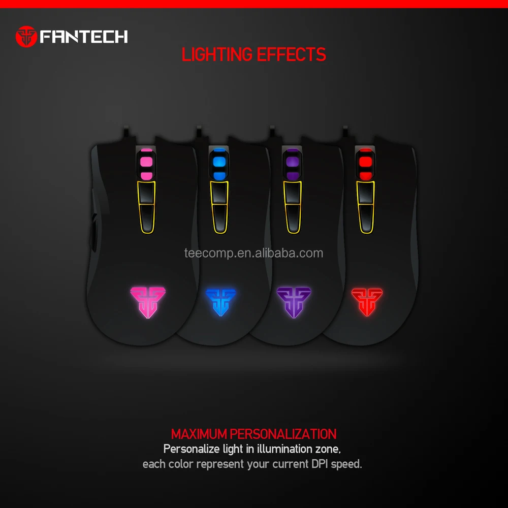 Fantech X2 Macro Gaming Mouse with 7 Programmable Button and Adjustable up to 3200DPI mouse gamer